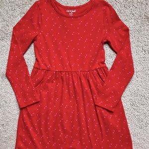 Cat and Jack Red Heart Valentine Dress NWT L 10/12